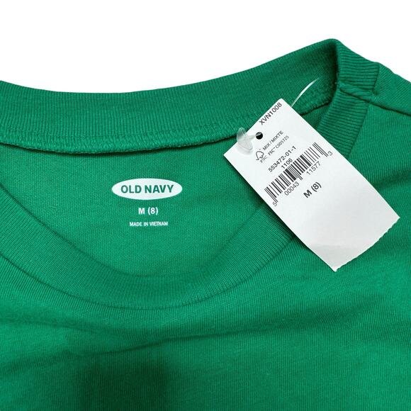 OLD NAVY *NEW* St Patrick's Day St Pat's State of Mind Green Tee Medium 8 Kids - Picture 3 of 4